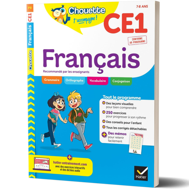 Français CE1 7/8ans - Chouette t'accompagne - HATIER