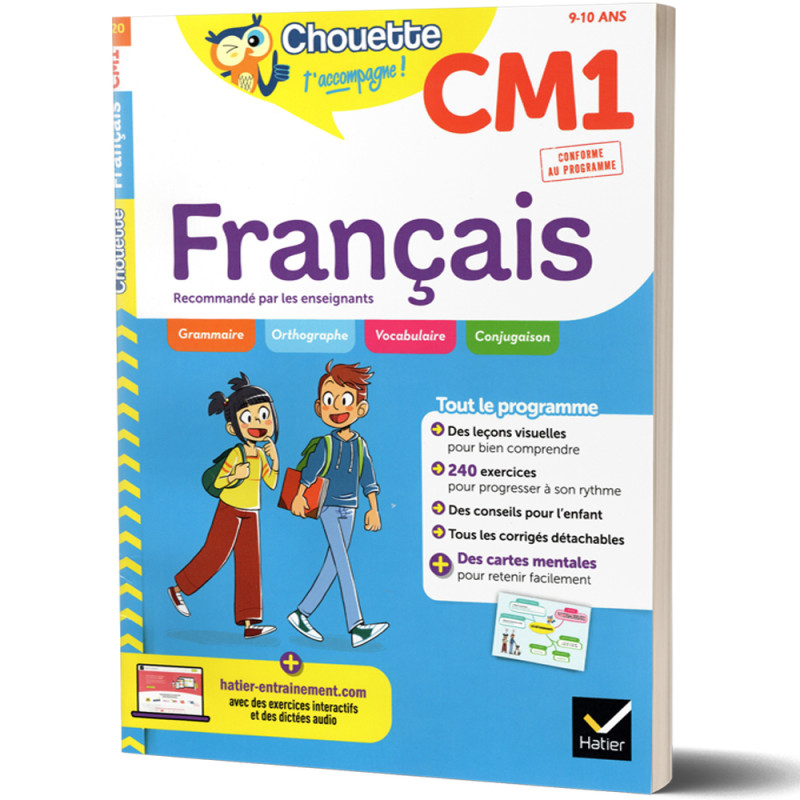 Français CM1 9/10ans - Chouette t'accompagne - HATIER