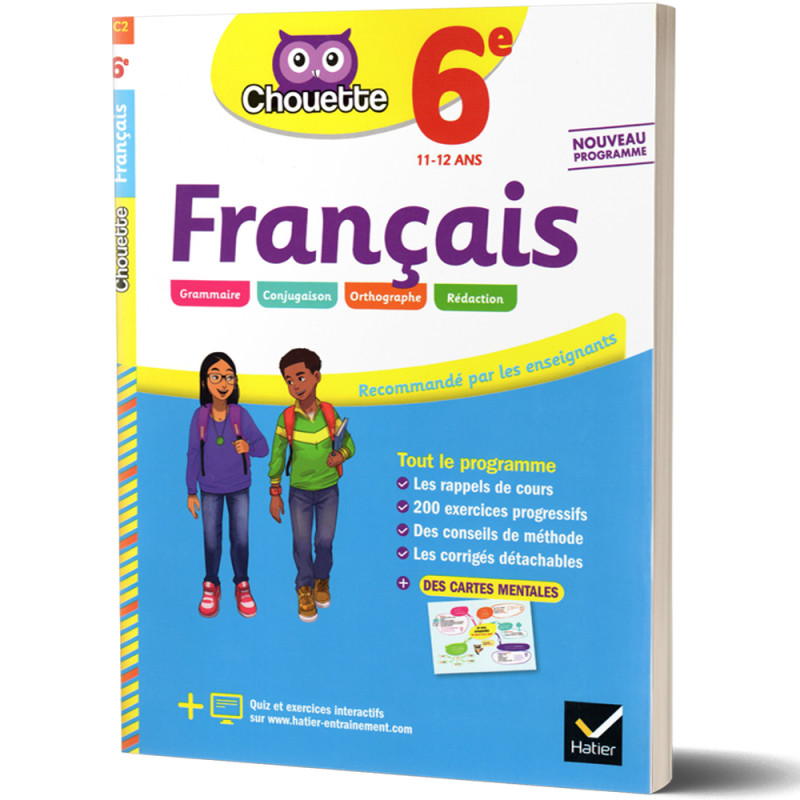 Français 6ème 11/12ans - Chouette t'accompagne - HATIER