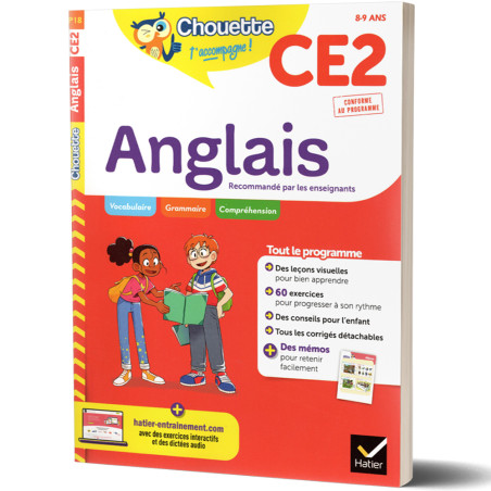 Anglais CE2 8/9ans - Chouette t'accompagne - HATIER