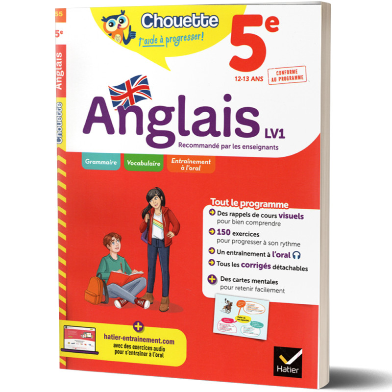 Anglais LV1 5ème 12/13ans - Chouette t'accompagne - HATIER