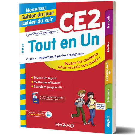Tout en Un CE2 - Nouveau Cahier du jour Cahier du soir - Magnard