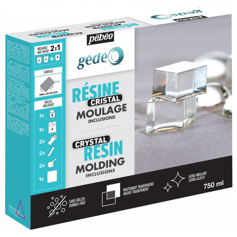 Gédéo Kit Résine Cristal 750 ml PEBEO