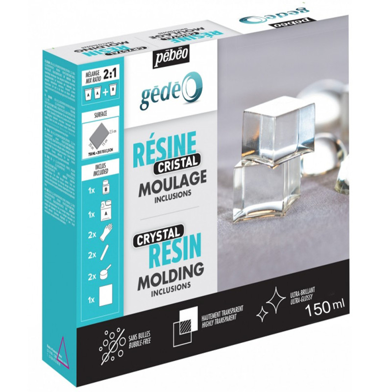 Gédéo Kit Résine Cristal 150ml PEBEO