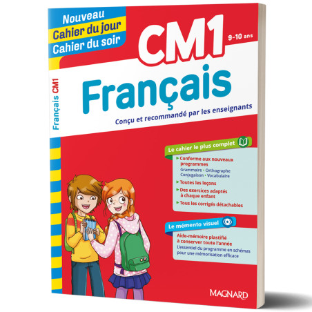 Français CM1 9/10ans - Nouveau Cahier du jour Cahier du soir - Magnard