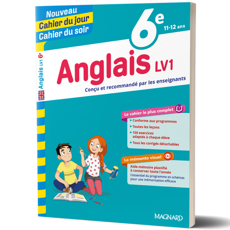 Anglais LV1 6ème 11/12ans - Nouveau Cahier du jour Cahier du soir - Magnard