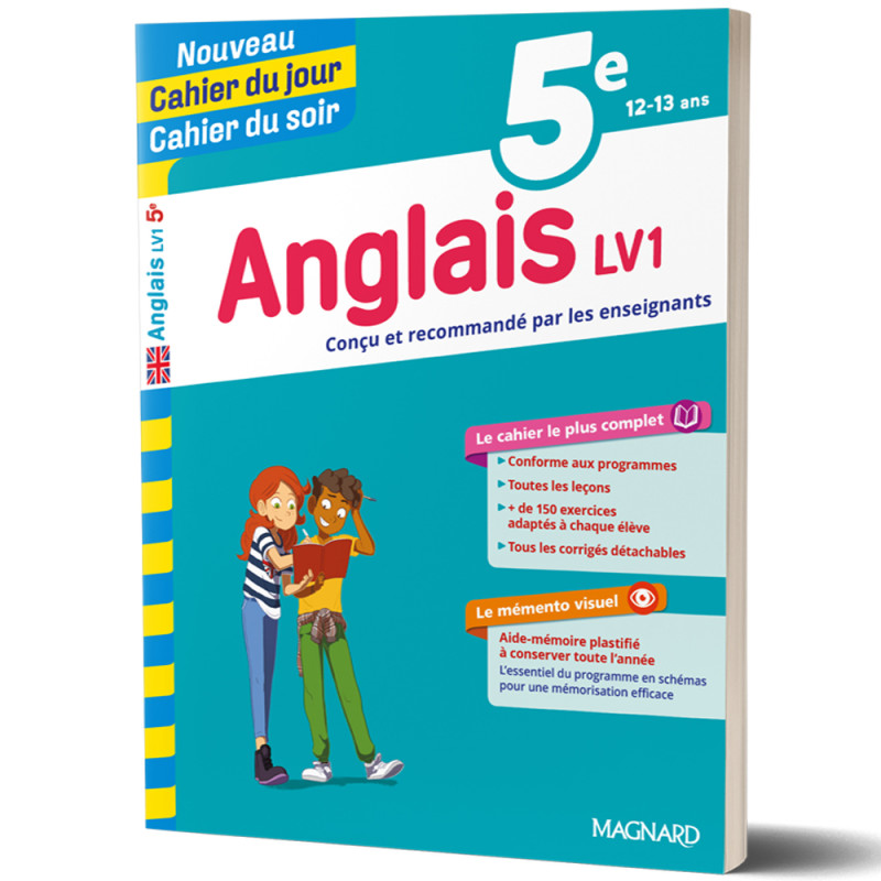 Anglais LV1 5ème 12/13ans - Nouveau Cahier du jour Cahier du soir - Magnard