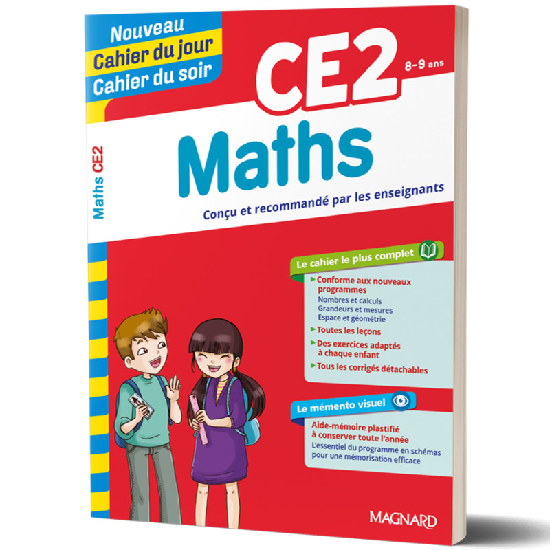 Maths CE2 8/9ans - Nouveau Cahier du jour Cahier du soir - Magnard