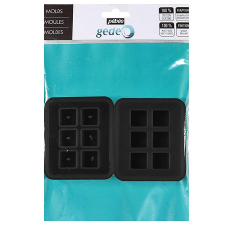 Sachet 2 Moules Cubique PEBEO