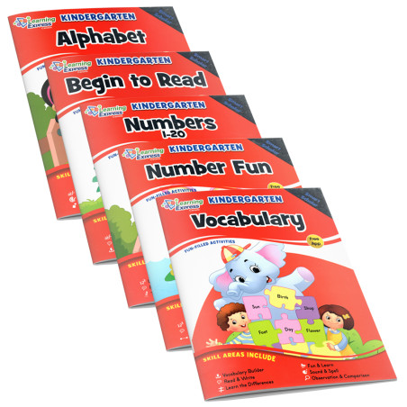 Smart Scholar - Kindergarten 5 Books - Learning Express