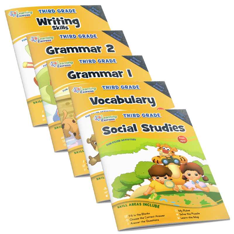 Smart Scholar - Third Grade 5 Books - Learning Express