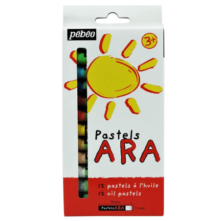 12 Crayons Pastel a L'huile PEBEO