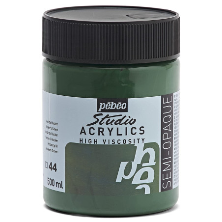 Acrylique Fine Studio 500 ml Vert de Hooker 44 PEBEO