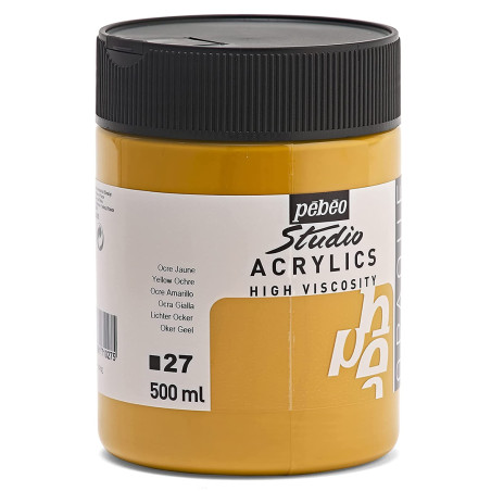 Acrylique Fine Studio 500 Ml Ocre Jaune 27 PEBEO
