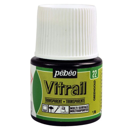 Peinture Vitrail GreenGold 22 PEBEO