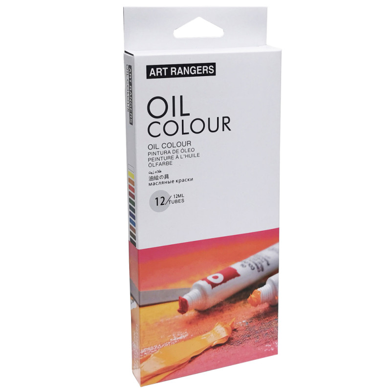 12 Tubes De Couleur À L'huile 12ml ART RANGERS