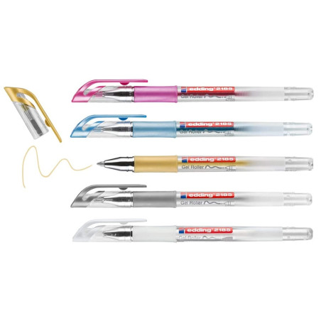 Stylo Gelroller 0,7 mm Blanc EDDING