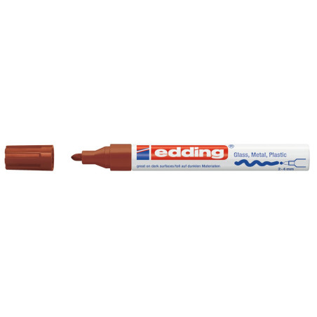 Marqueur Peinture 2-4 mm Marron EDDING
