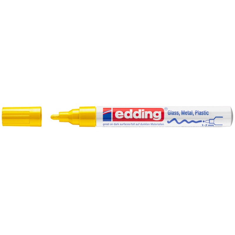 Marqueur Peinture 1-2 mm Jaune EDDING