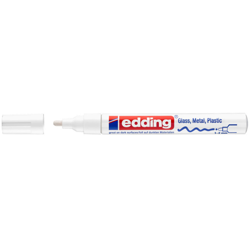 Marqueur Peinture 1-2 mm Blanc EDDING