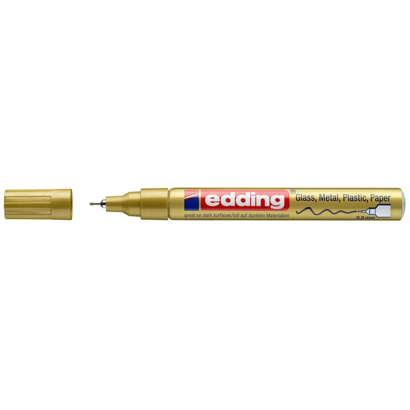 Marqueur Peinture 0,8 mm Doré EDDING