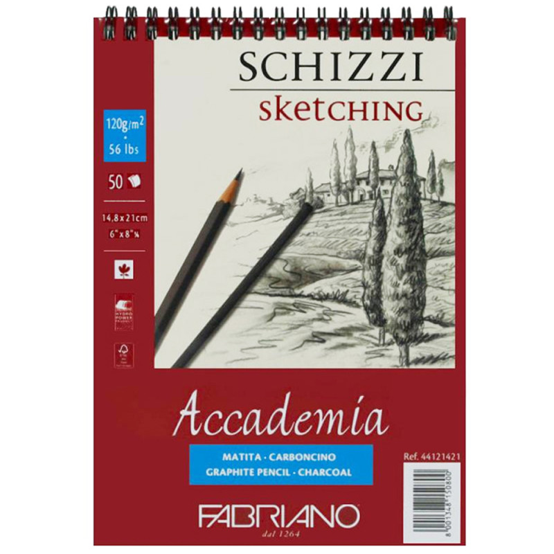 Sketch Book A5 FABRIANO Academia 50 Feuilles