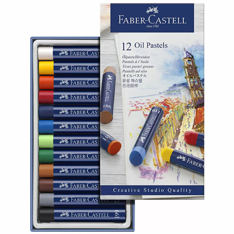 Set de 12 Craies Pastel à L'huile - Faber Castell