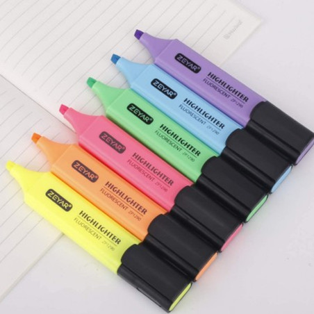 Set de 6 Surligneurs Fluo - Zeyar