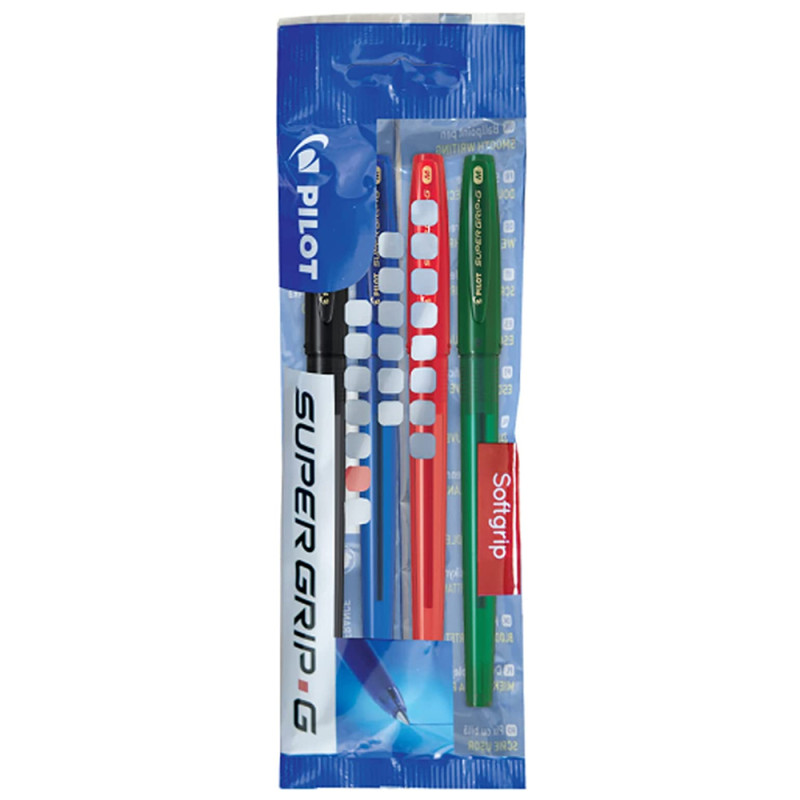 Set de 4 Stylos Bille Super Grip.G PILOT