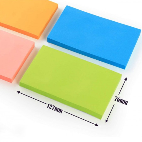 Stick Notes Fluo 76x127 mm MOSAIC