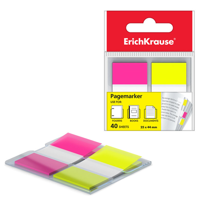 Marque-Page Couleur Néon, 40 Feuilles - ErichKrause