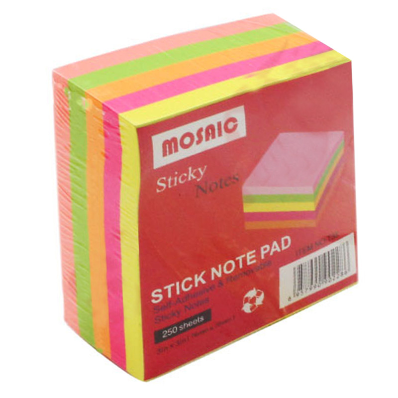 Stick Notes Fluo MOSAIC -76x76 mm - 250F