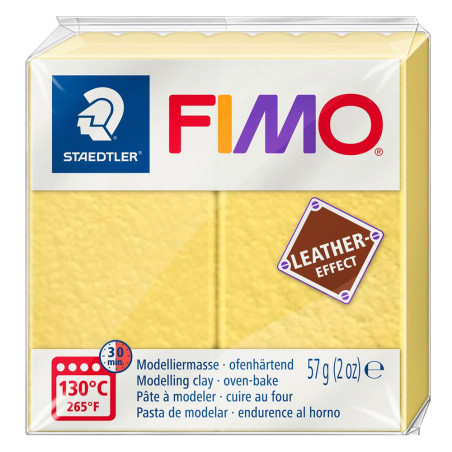 Pâte Cognac Jaune Safran 109 FIMO LEATHER EFFECT STAEDTLER