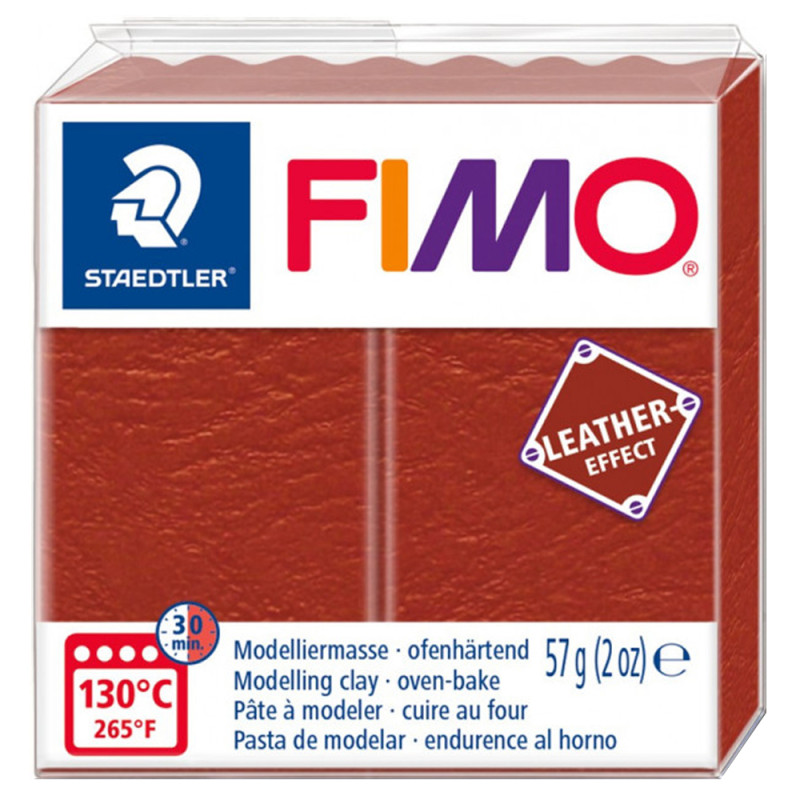 Pâte Cognac Rouille 749 FIMO LEATHER EFFECT STAEDTLER