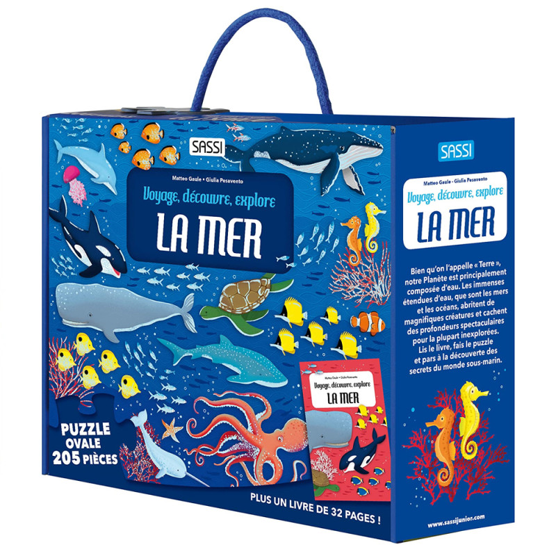 Coffret Livre Et Puzzle Mer - SASSI