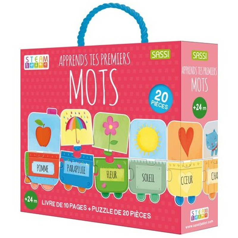 Coffret Livre Et Puzzle Apprends Tes Premiers Mots - SASSI