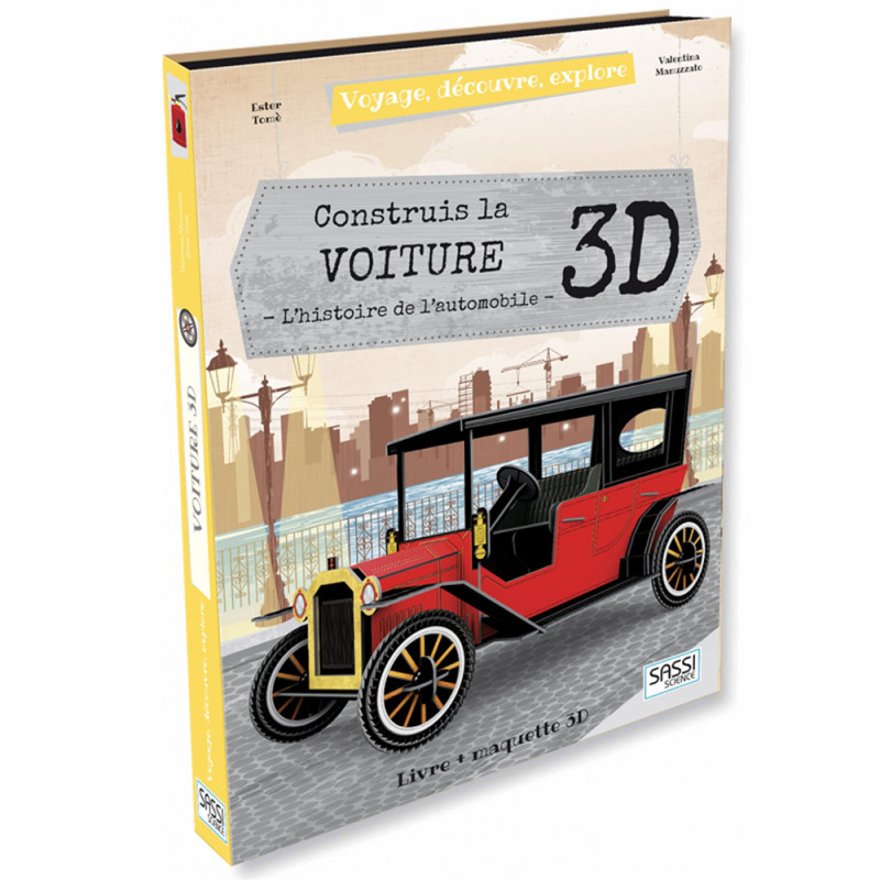 Livre Et Maquette Construis La Voiture 3D - SASSI