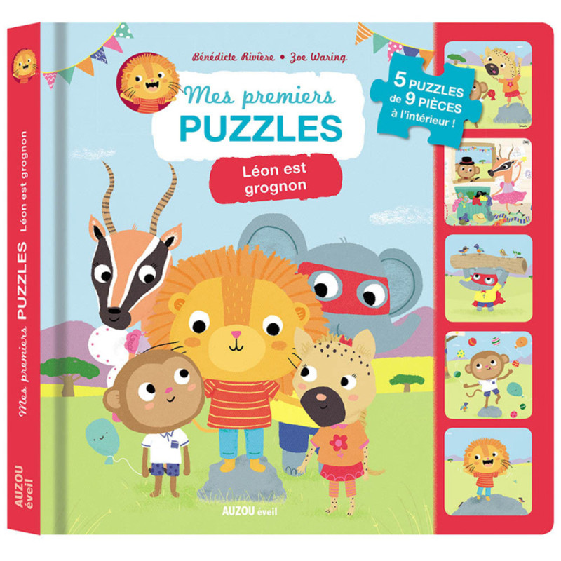 Livre Avec Puzzle Léon Est Grognon - AUZOU