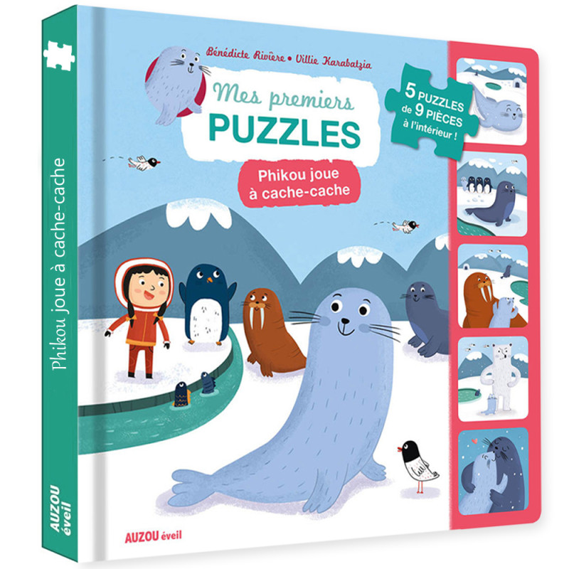 Livre Puzzle Phikou Joue à Cache-Cache - Auzou