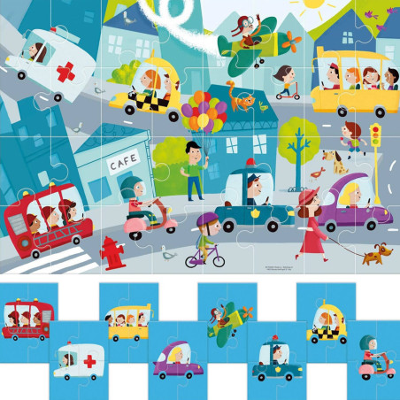 Puzzle 8+1 The City - HEADU