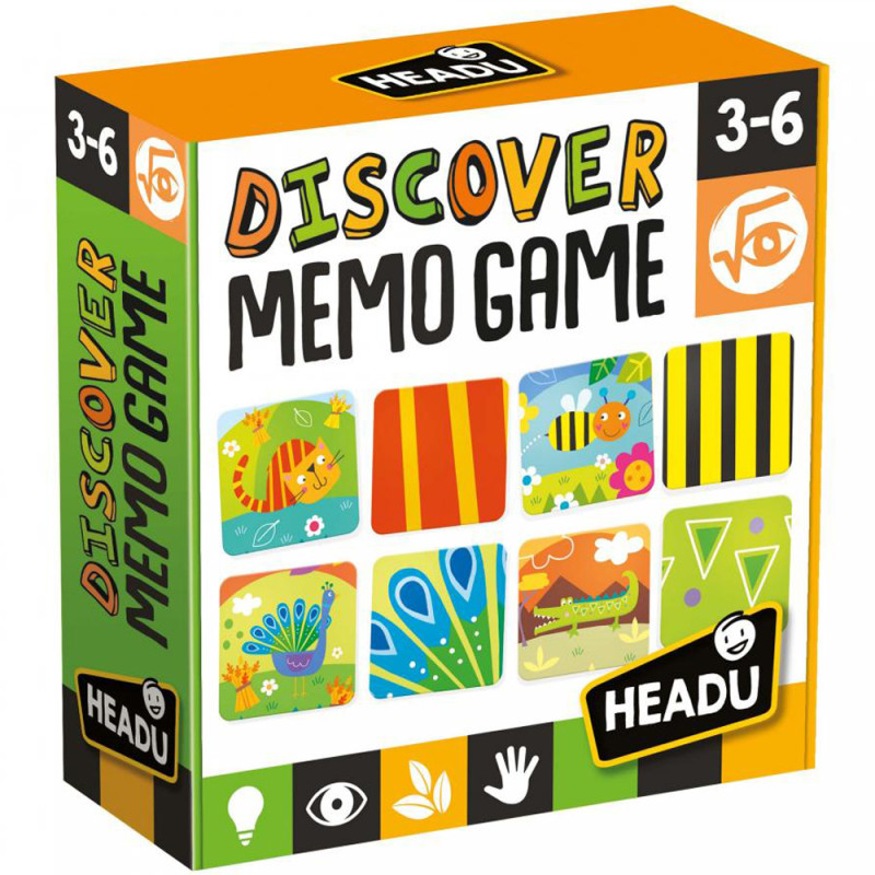 50 Cartes Illustrées Discover Memo Game - HEADU