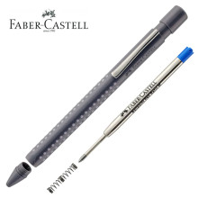 Coffret Stylos Faber-Castell Grip 2010 Dapple Gray : Plume SP M + Bille SB - Réf.201529