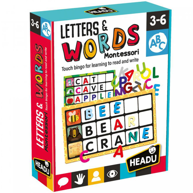 Letters & Words (Anglais) Montessori - HEADU