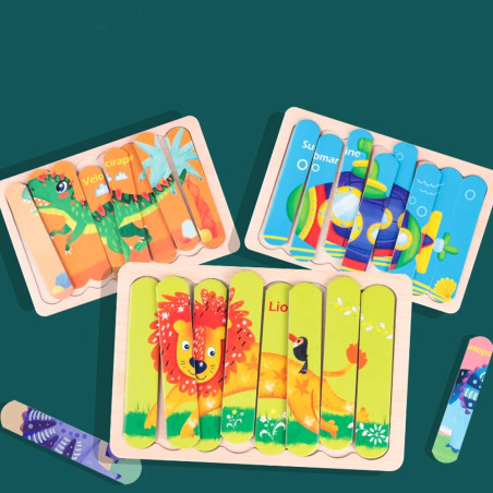 Coffret Creative Strip Puzzle - Animal