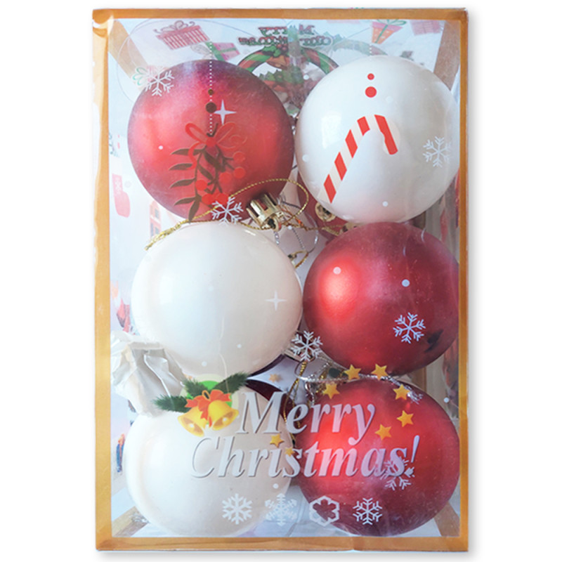 Boule De Décoration Noël MM - 12 Pièces