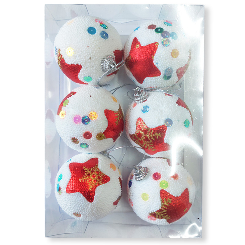 Boule De Décoration Noël GM - 6 Pièces