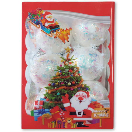 Boule De Décoration Noël MM - 12 Pièces