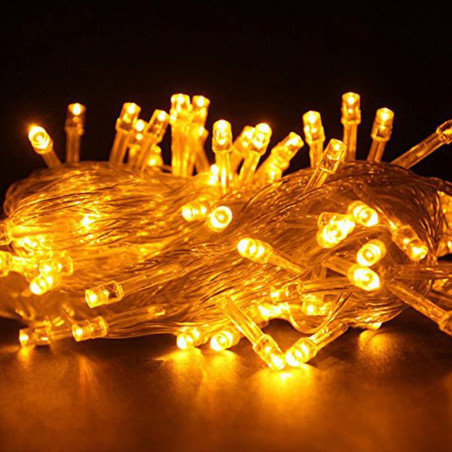 Guirlande Filet Led Lampes Jaune