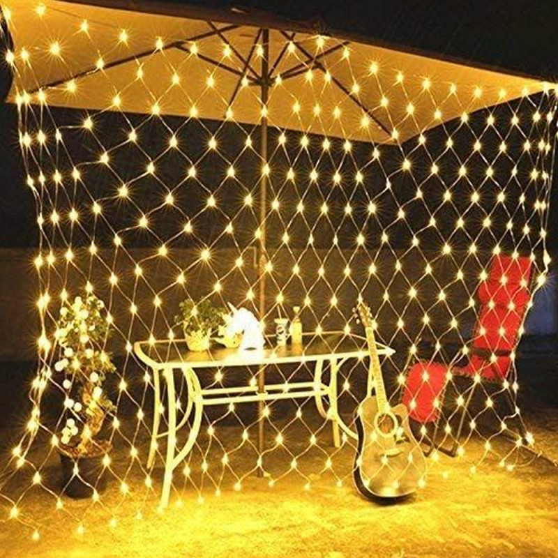 Guirlande Filet Led Lampes Jaune