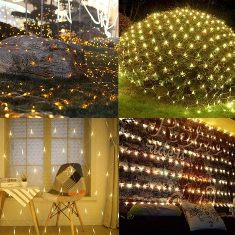Guirlande Filet Led Lampes Jaune